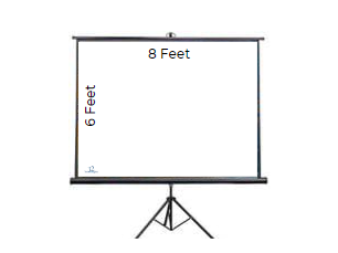 8' X 6' Projector Screen